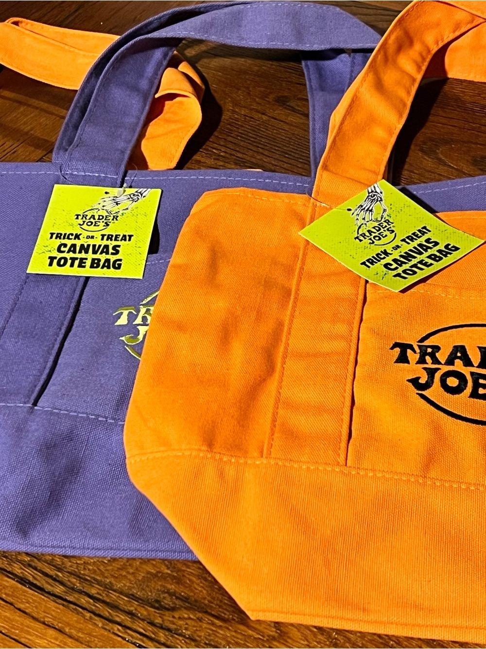 Trader Joe’s Mini Trick or Treat  Canvas Tote Bags (3) $25 each